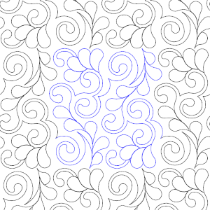 Feathers and Swirls pantograph